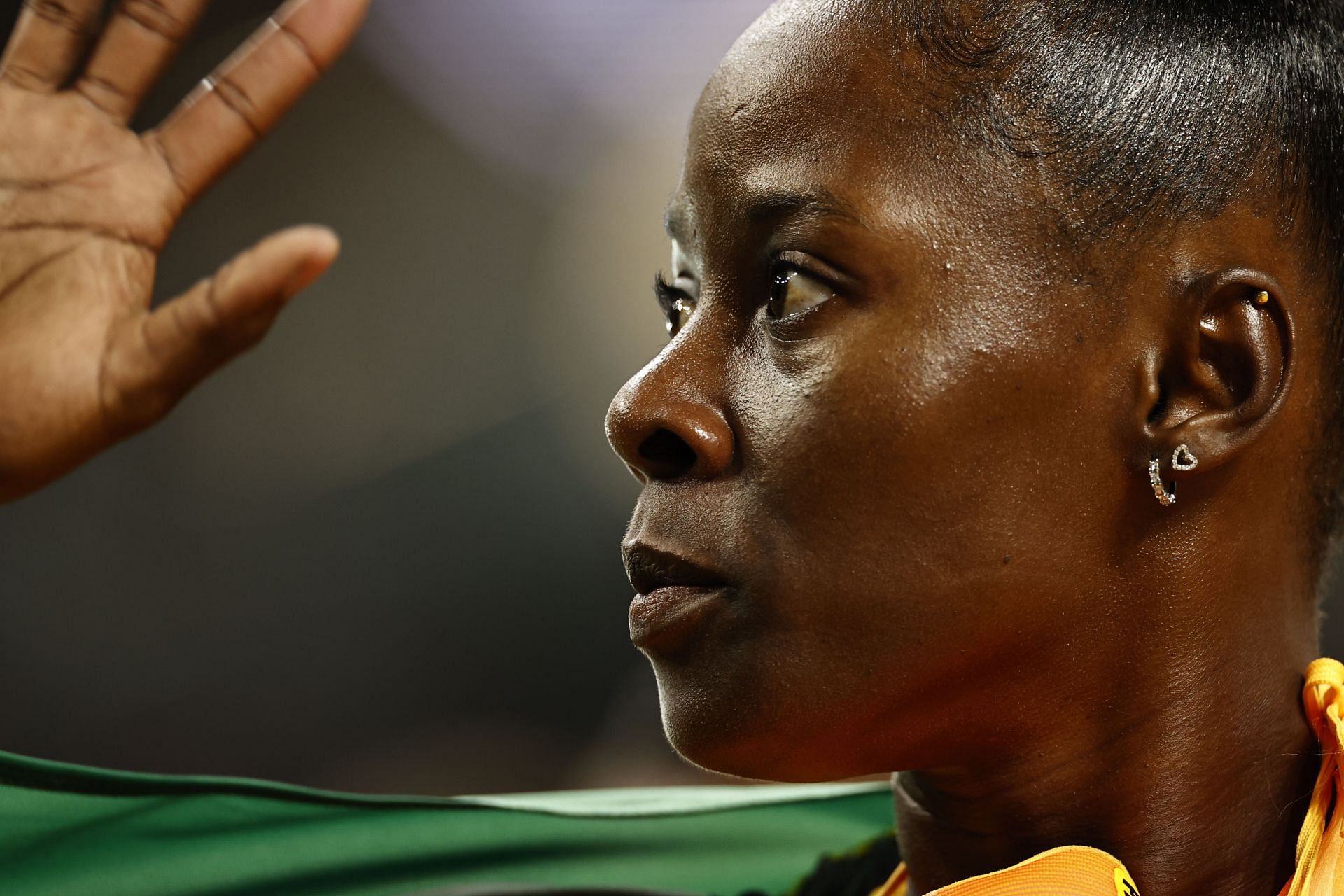 Shericka Jackson at the World Athletics Championships Budapest 2023 - Source: Getty